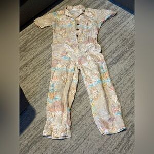 Gap Linen Cotton Utility Jumpsuit